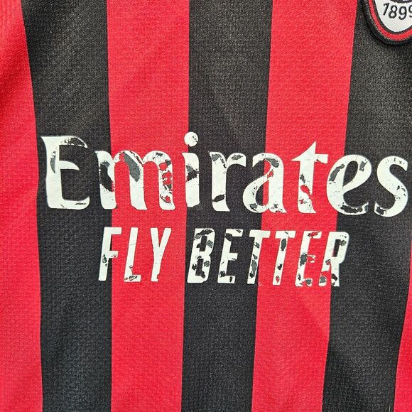 Puma AC Milan 22/23 Home Jersey Ronaldinho Size 22 Black Red Soccer Football - Picture 4 of 12